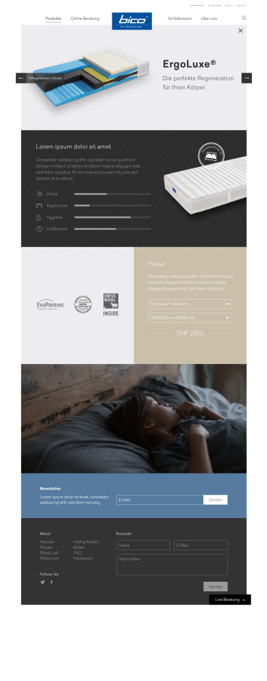 Diverse Screendesign