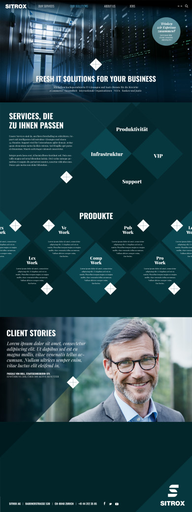 Diverse Screendesign