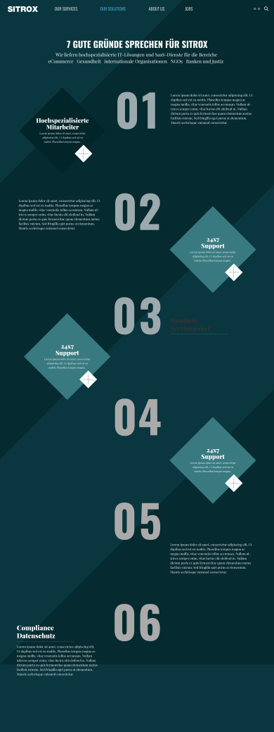 Diverse Screendesign